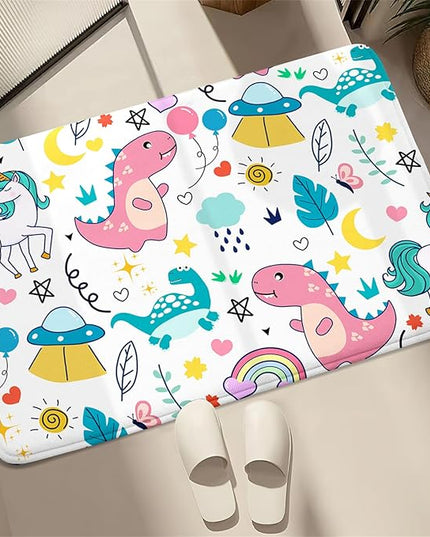 Dinosaur Rugs for Boys Bedroom - Dinosaur Room Decor for Boys Kids Area Rug Dinosaur Rug Boys Rugs for Bedroom Dinosaur Carpet Rugs Kids Play Rugs Cute Cartoon Dinosaur Decor,2'×3' - LeafyLoom