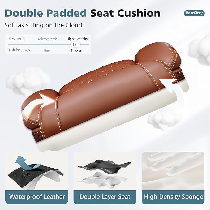 Office Chair, Ergonomic High Back Home Office Desk Chair, Big and Tall Breathable Leather Office Chair with Lumbar Support Flip-Up Armrests, Computer Chair with Rocking Function - LeafyLoom