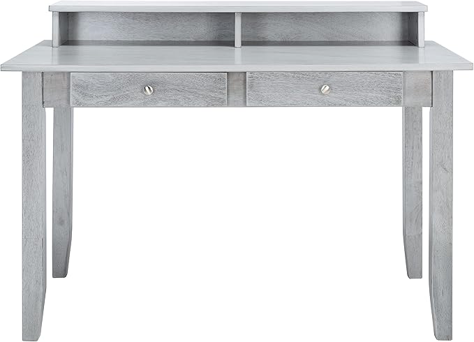 SAFAVIEH Home Collection Winsome Dark Grey 2-Drawer Office Living Room Bedroom Study Foyer Writing Desk DSK1402B, 0 - LeafyLoom