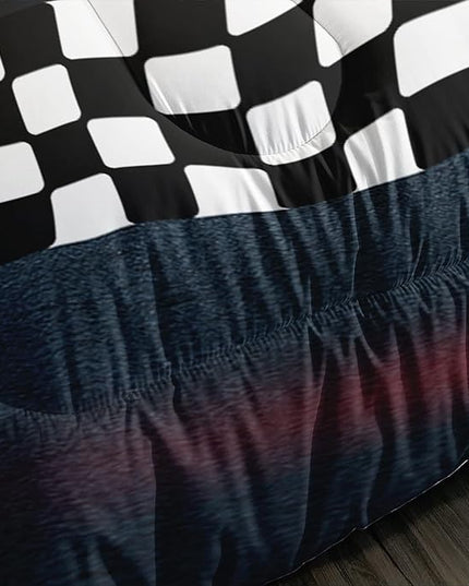 Axolotl Race Car Comforter Set Queen Size,Extreme Sports Bedding Set for Boys Teens Kids Girls Room Decor,Cool Speed Luxury Car Quilt Bed Set with 1 Comforter 2 Pillowcases Car Racing Gifts - LeafyLoom