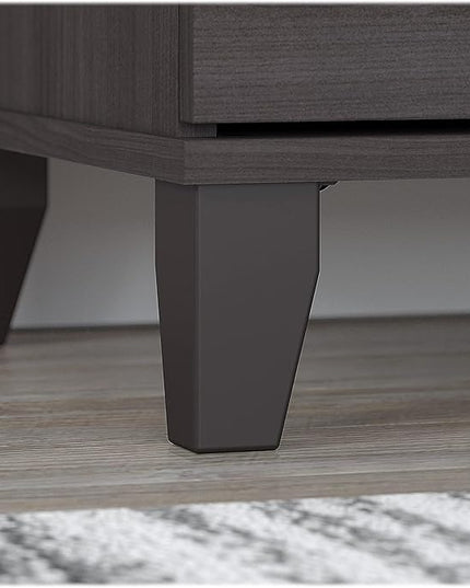 Bush Furniture Somerset 2 Drawer Lateral File Cabinet in Storm Gray - LeafyLoom