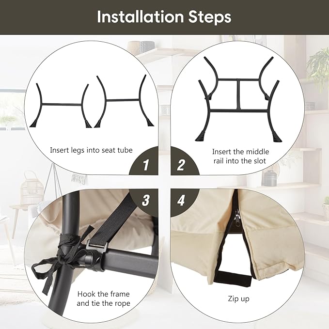 Lazy Chair with Folding Ottoman Modern Large Accent Chair,Contemporary Lounge Leisure Sofa Chair with Armrests Upholstered Sofa Armchair Reading Chair for Bedroom,Dorm & Office,Beige - LeafyLoom