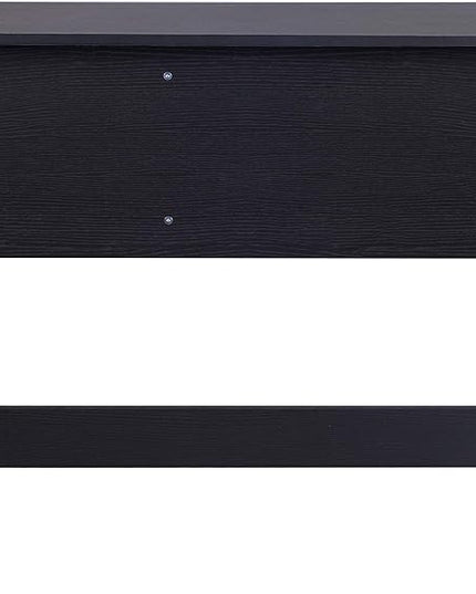 OneSpace Adina 2 Drawers Writing Desk, Black - LeafyLoom