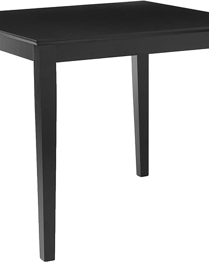IC International Concepts Solid Wood Top Dining table, 36", Black - LeafyLoom