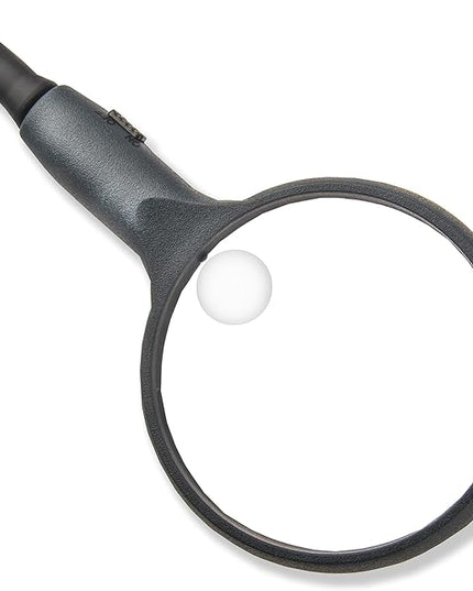 Carson BoaMag 2.5x LED Lighted Flexible Neck Magnifier and Flashlight (SM-22) - LeafyLoom