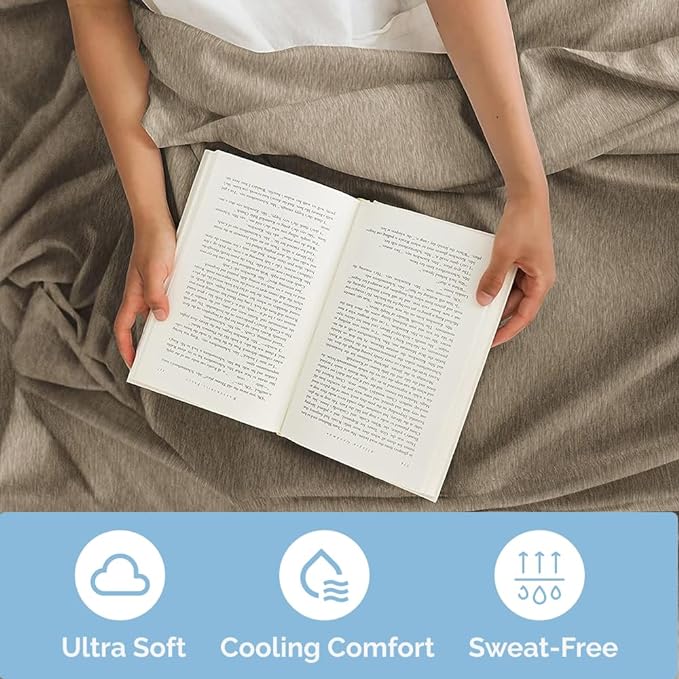 Split King Size 5 Piece Sheet Set - Comfy Breathable & Cooling Sheets - Hotel Luxury Bed Sheets for Women, Men, Kids & Teens - Deep Pockets, Soft & Wrinkle Free Sheets - Heathered Beige Bed Sheets - LeafyLoom
