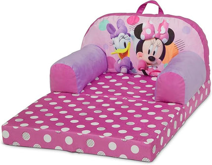 Delta Children Cozee Buddy Flip-Out Kids Chair, Minnie Mouse - LeafyLoom