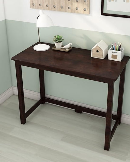 Max & Lily Solid Wood Desk, 40 Inches, Espresso - LeafyLoom