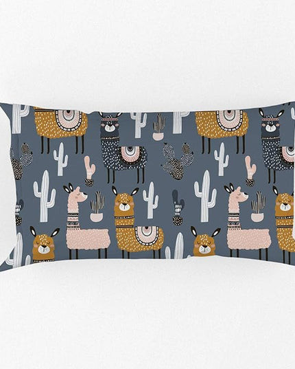 Feelyou Boys Girls Duvet Cover Set Twin Size for Kids Teen Cute Cartoon Alpaca Llama Cactus Print Bedding Set Botanical Animal Comforter Cover Decorative Microfiber Quilt Cover Zipper&Ties - LeafyLoom