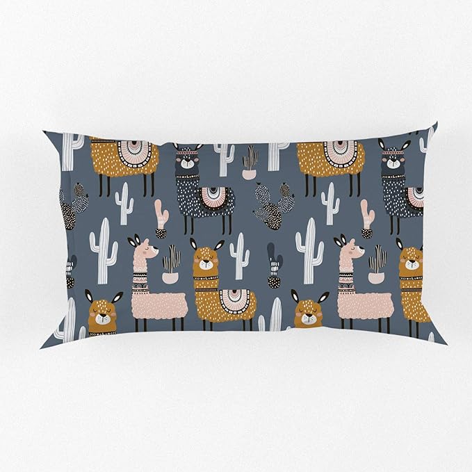 Feelyou Boys Girls Duvet Cover Set Twin Size for Kids Teen Cute Cartoon Alpaca Llama Cactus Print Bedding Set Botanical Animal Comforter Cover Decorative Microfiber Quilt Cover Zipper&Ties - LeafyLoom