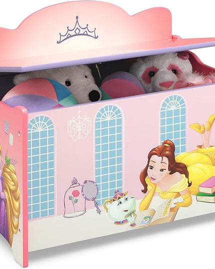 Delta Children Deluxe Toy Box, Disney Princess - LeafyLoom