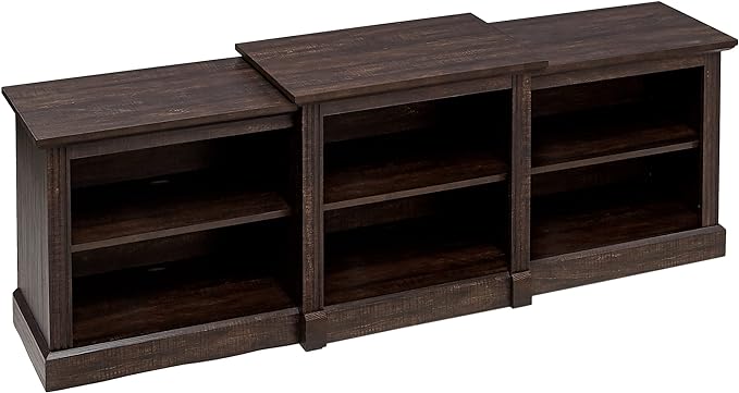 ROCKPOINT 70inch Classical TV Stand Storage Media Console Entertainment Center for TVs up to 80,Espresso - LeafyLoom