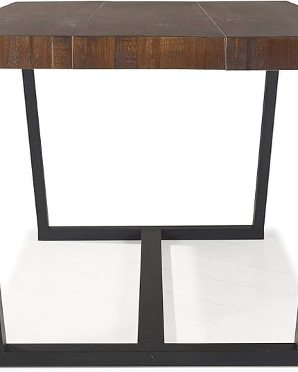 Walker Edison Andre Modern Solid Wood Dining Table, 72 Inch, Mahogany - LeafyLoom
