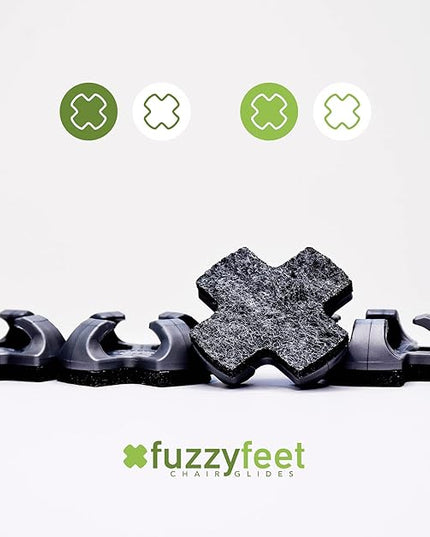 Chair Glide [48 Count] Made in The USA | Noise Cancelling Long Lasting Floor Protection | Heavy Duty Breathable Latex-Free Anti-Rust Design | Easy to Apply Teacher Classroom Supplies - LeafyLoom