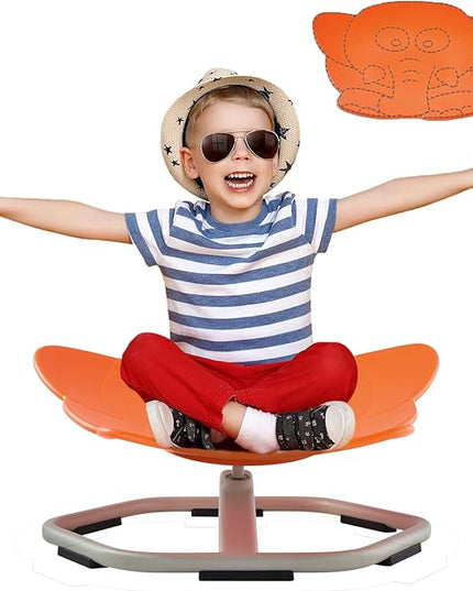 Kids Spinning Chair Sensory Swivel Chair Elephant Sit and Spin Chair Toys Autism ADHD Swivel Chair Spinning Seat for Ages 3-12 Promote Balance Physical Coordination Sensory Room Items - LeafyLoom