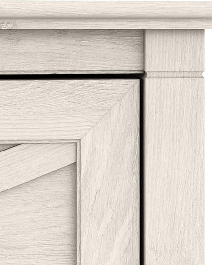 Bush Furniture Key West 2 Drawer Lateral File Cabinet in Linen White Oak | Document Storage for Home Office | Accent Chest with Drawers - LeafyLoom
