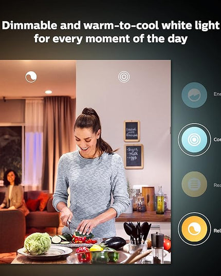 Philips Hue Smart 100W A21 LED Bulb - White and Color Ambiance Color-Changing Light - 1 Pack & Smart 60W A19 LED Bulb - White and Color Ambiance Color-Changing Light - 2 Pack Philips+Hue