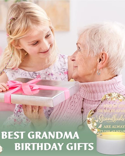 Karenhi Grandma Gifts from Grandchildren Lamp Gifts for Grandma Grandkids Gifts for Grandm Great Grandma Gifts Birthday Gifts for Grammy Grandmother Nana (Side by Side Style) - LeafyLoom