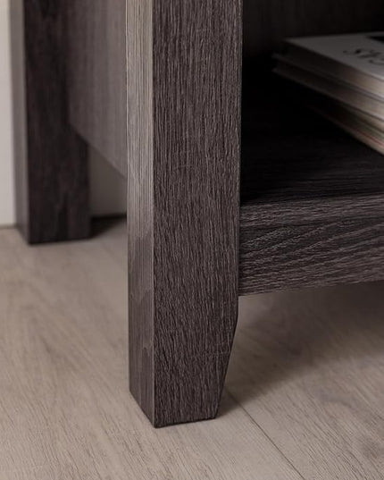 Walker Edison Wren Classic 6 Cubby TV Stand for TVs up to 80 Inches, 70 Inch, Charcoal - LeafyLoom