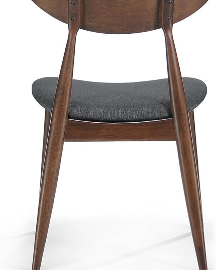 Christopher Knight Home Barron Fabric Dining Chairs, 2-Pcs Set, Charcoal - LeafyLoom