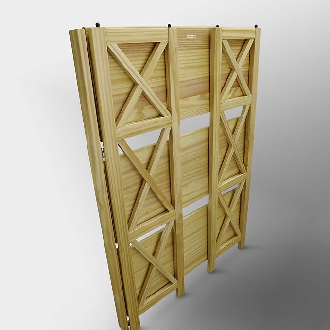 Casual Home Montego 3-Shelf Folding Bookcase, Natural (New) - LeafyLoom