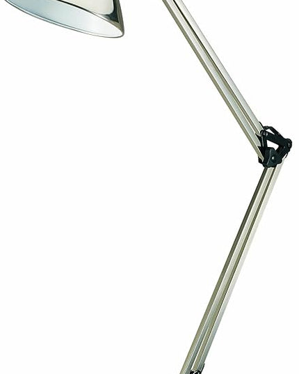 V LIGHT Architectural Swing Arm Desk Lamp, Clamp lamp with LED bulb, Work Light for Any Space, Brushed Nickel Finish 7.5 x 5.5 x 33 - LeafyLoom