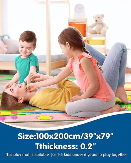Booooom Jackson Pink Rug for Bedroom Girls,Non Slip Kids Rug Pink Castle Rug,Pink Area Rug, Kids Play Rug,Pink Rug for Kids Room Nursery Playroom Home Decor, Pink Classroom Carpets Preschool,Dorm Rug - LeafyLoom