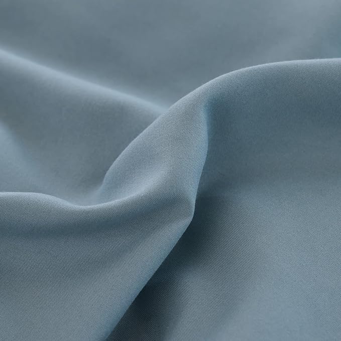 ROSGONIA California King Comforter Set Dusty Blue, 3pcs (1 Boho Cal King Comforter & 2 Pillowcases), All Season Bedding Bedspread Blanket Quilt - LeafyLoom