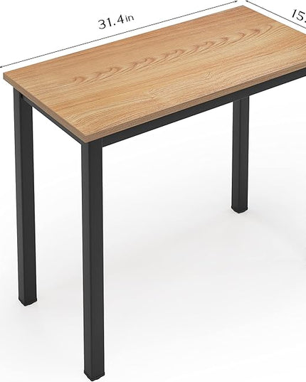 SogesGame 31 inches Computer Desk for Small Space Small Table Small Writing Desk Compact Desk - LeafyLoom