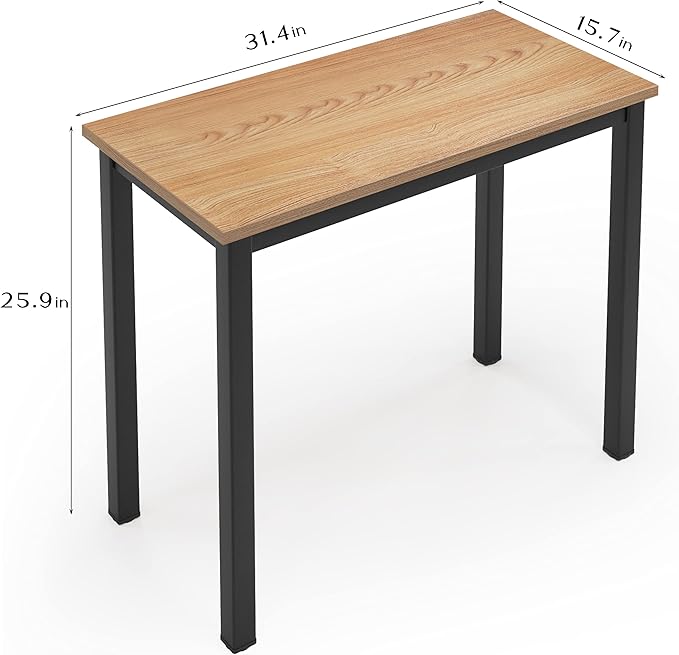 SogesGame 31 inches Computer Desk for Small Space Small Table Small Writing Desk Compact Desk - LeafyLoom