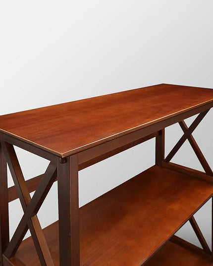 Casual Home Montego 3-Shelf Bookcase, Walnut (New) - LeafyLoom