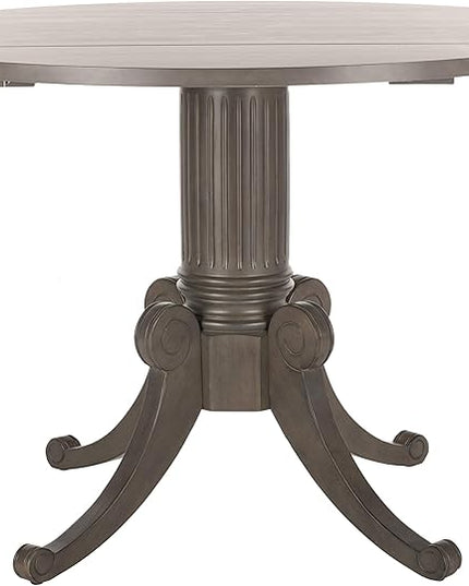 Safavieh Home Forest Traditional Grey Wash Drop Leaf Dining Table - LeafyLoom