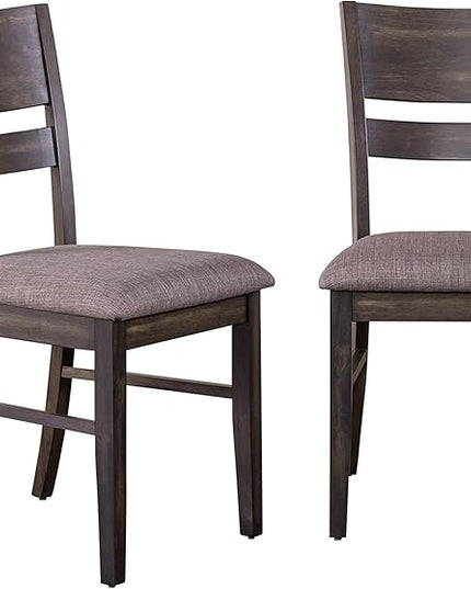 NicBex Haerin-SD-00168-LWJ Dining Chairs, 19"x22"x36", Dark Brown - LeafyLoom