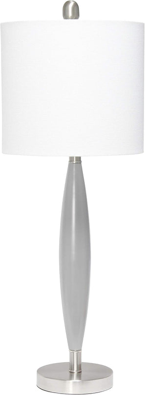 Elegant Designs LT3308-GRY Needle Stick Table Lamp, Gray - LeafyLoom