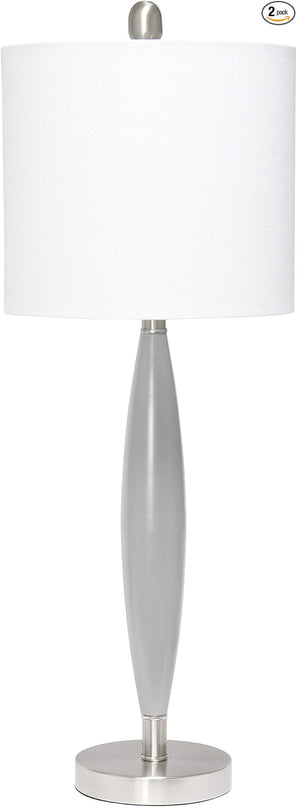 Elegant Designs LT3308-GRY Needle Stick Table Lamp Gray (Pack of 2) - LeafyLoom