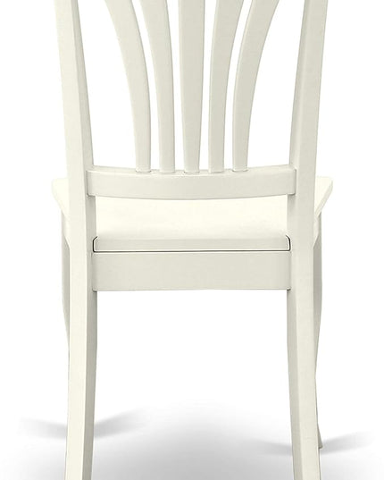 East West Furniture OXAV5-LWH-W Oxford 5 Piece Dinette Set for 4 Includes a Square Room Table and 4 Dining Chairs, 36x36 Inch - LeafyLoom