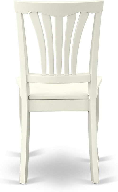 East West Furniture OXAV5-LWH-W Oxford 5 Piece Dinette Set for 4 Includes a Square Room Table and 4 Dining Chairs, 36x36 Inch - LeafyLoom