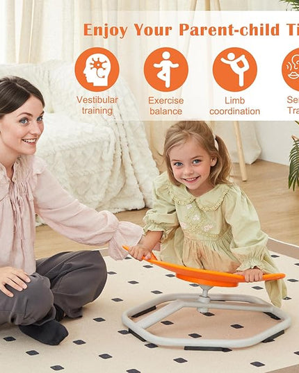 Kids Spinning Chair Sensory Swivel Chair Elephant Sit and Spin Chair Toys Autism ADHD Swivel Chair Spinning Seat for Ages 3-12 Promote Balance Physical Coordination Sensory Room Items - LeafyLoom