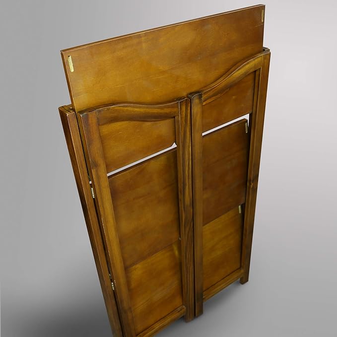 Casual Home Stratford 3-Shelf Folding Bookcase-Warm Brown - LeafyLoom