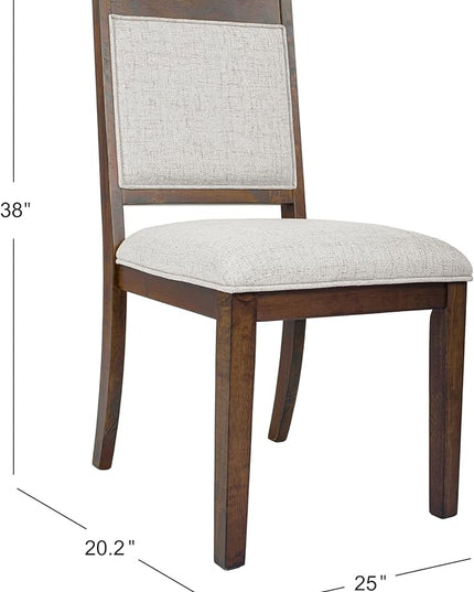 HomePop Classic Parsons Dining Chairs, Neutral Textured Solid (Set of 2) - LeafyLoom
