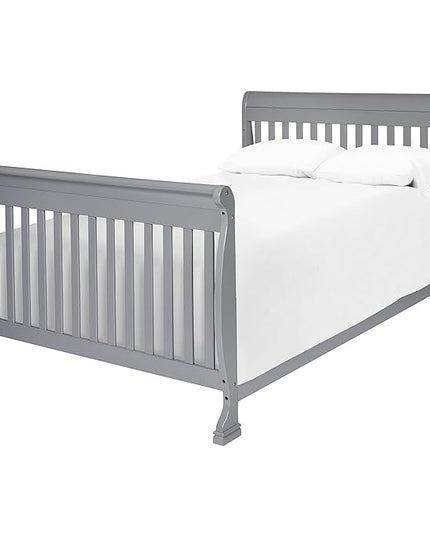 DaVinci Kalani 4-in-1 Convertible Crib in Grey, Greenguard Gold Certified - LeafyLoom