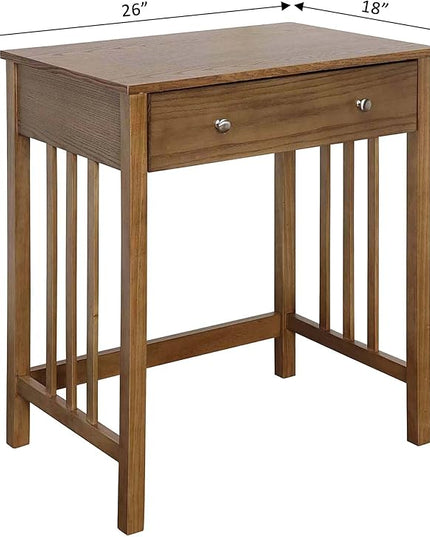 Convenience Concepts Designs2Go Mission Desk with Keyboard Drawer, Driftwood - LeafyLoom