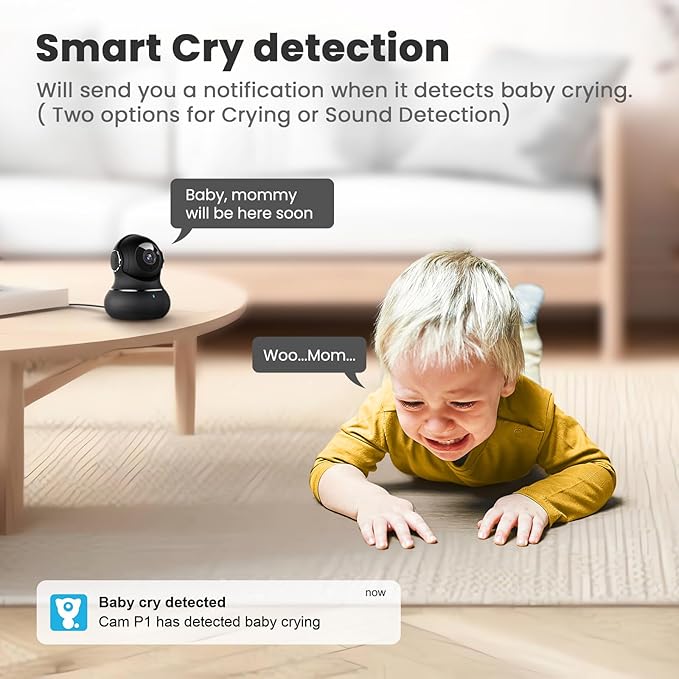 litokam 5ghz Indoor Security Camera, 5MP Cameras for Home Security with 5G/2.4G Dual-Band, Pet Cam with Phone App, AI Motion/Cry Detection, 360 Auto Tracking, Night Vision, Support NVR/Alexa litokam