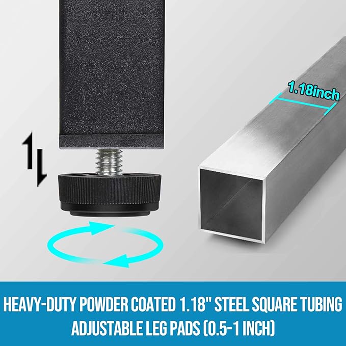 Aquzee Computer Desk with Hutch Bookshelves, 55 Inch Home Office Writing Desk with Space Saving Design, Gaming Table Organized Desk with Storage Shelves Bookshelf Easy Assemble, Rustic Brown - LeafyLoom