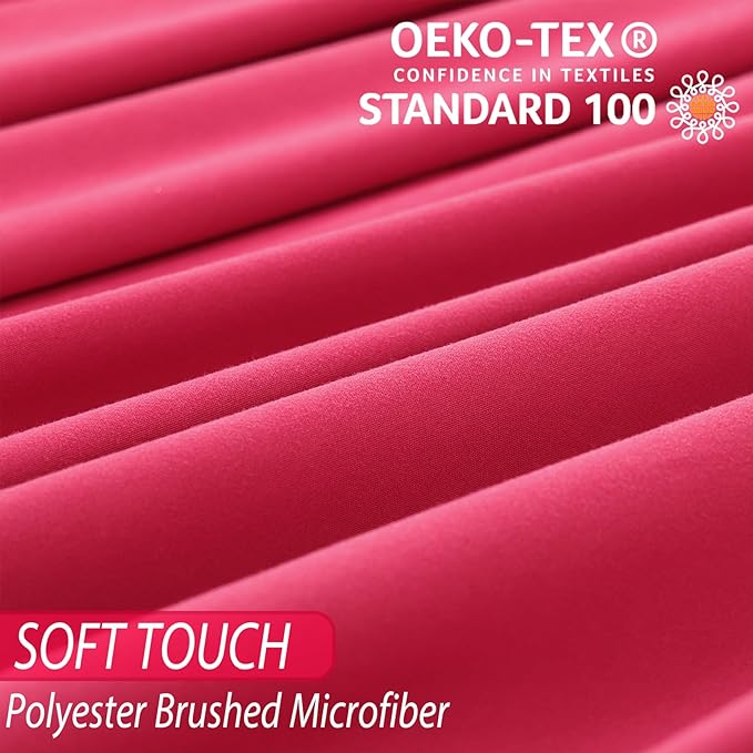 Whitney Home Textile Queen Sheet Set - 4 Piece Soft Breathable Bed Sheets for Queen Size Bed, Deep Pocket Lxuury Brushed Sheets, Hotel Bedding Sheets and Pillowcases, Wrinkle Free Oeko-Tex Sheets - LeafyLoom