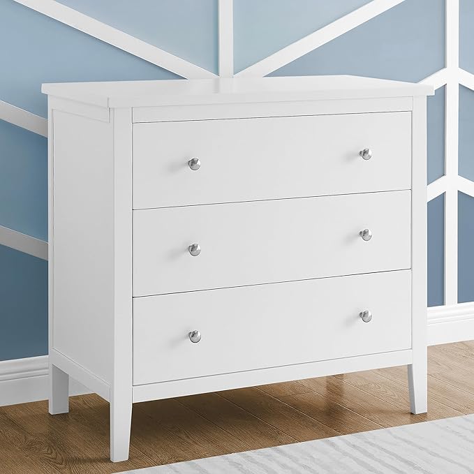 Delta Children Campbell Dresser, Bianca White - LeafyLoom