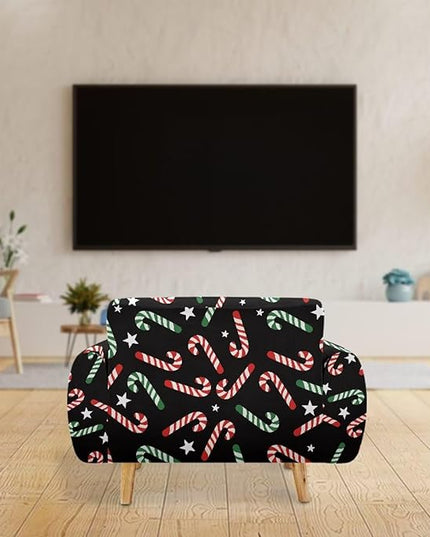 FKELYI Christmas Furniture Protector Easy Going Stretch Sofa Slipcover Non-Slip Sofa Couch Cover Washable Sofa Slipcovers M FKELYI