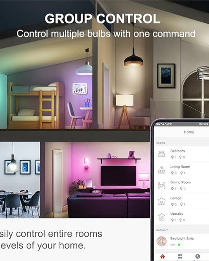 Sengled Smart Light Bulb, Color Changing Light Bulb, WiFi Light Bulbs No Hub Required, Smart Bulbs that Work with Alexa & Google Home, Smart LED A19 RGB Light Bulbs, 1 Pack Sengled