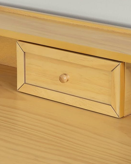 Linon Mable Folding Desk, Natural - LeafyLoom