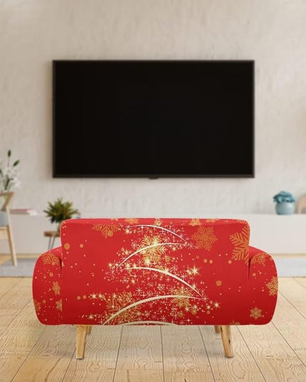 FKELYI Easy Going Stretch Sofa Slipcover Christmas Tree Sofa Couch Cover Washable Sofa Slipcovers Comfortable Furniture Protector L FKELYI